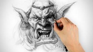 Orc Drawing - Timelapse