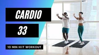 10 MIN CARDIO HIIT WORKOUT // Intense Calorie Burn | MrandMrsMuscle