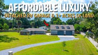 We Toured A Florida Custom Home With Detached RV GARAGE AND 1 ACRE+ of land with NO HOA!!