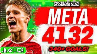 BROKEN Meta 4132 FM24 Tactic Scores 340+ Goals! | Best FM24 Tactics