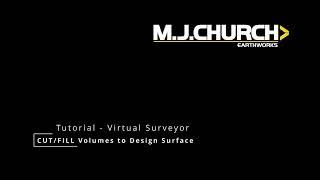 Virtual Surveyor - CUT FILL Volumes to Design