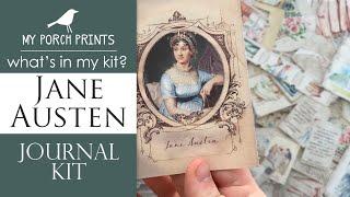 What's In My Kit | Jane Austen Journal Kit️ | My Porch Prints Junk Journaling Tutorials