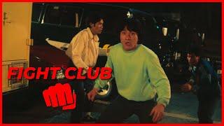 Jackie Chan fights in the parking lot | Police Story