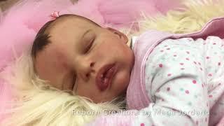 Reborn baby doll Anastasia (video) vinyl kit by Olga Auer ( Lifelike cute doll)