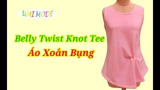 U9 - Belly twist knot tee - Áo Xoắn Bụng