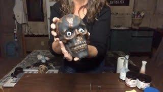 Halloween DIY Decor | Dollar Tree Skull Project