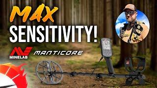 Minelab Manticore MAX Sensitivity Achieved! Tips