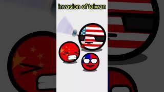 China bully taiwan #countryballs #shorts