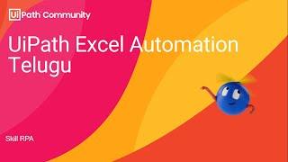 UiPath Excel & Workbook Automation Telugu