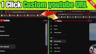 How to get a custom youtube url 2024 | Change Youtube Channel URL or Handle