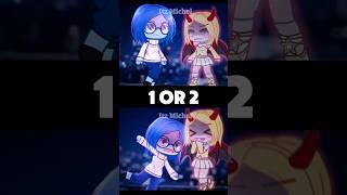 1 or 2? #gacha #gachalife #gachaclub #shorts #insideout #insideout2 #trend