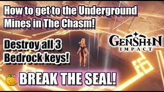 How to get into the Underground Mines in The Chasm. All 3 Bedrock Keys guide - Genshin Impact 2.6