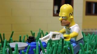 "Homer's garden problems" Lego Simpsons Animation