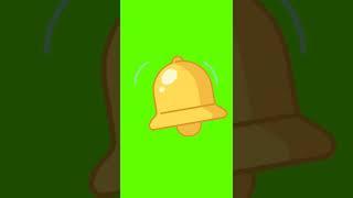 Bell  icon green screen no copyright| Bell icon animation green screen| #bellicon #greenscreen