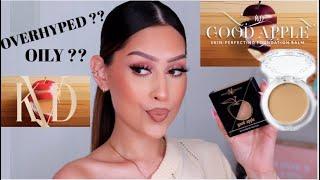 KVD GOOD APPLE SKIN PERFECTING FOUNDATION| IS IT WORTH THE HYPE ???? + TESTING NEW MAKEUP