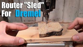 Make Flat Slabs With A Dremel From Any Type Of Wood (Router "Sled")