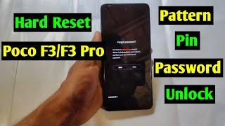 Hard Reset Poco F3/F3 Pro Pattern Pin Password Unlock | Poco F3/F3 Pro Reset Screen Lock