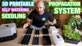 MINI 3D Printable Self Watering Seedling Propagation System