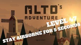 Alto's Adventure - Stay airborne for 5 seconds - Level 47