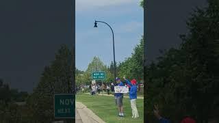 No Kings Day protest in Metro Detroit #wockonwood #politics #NoKingsDayprotest