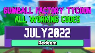 All New July 2022 Codes for Gumball Factory Tycoon! Roblox Working Gumball Factory Tycoon Codes