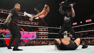 Roman Reigns save Seth Rollins from Bronson Reed and all Bloodline Member OTC Team vs The Bloodline