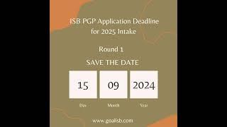 ISB Admission updates 2025 - so far - more detailed updates coming soon