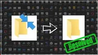 How to remove Double Blue Arrows from every icons - Windows 10 100% working