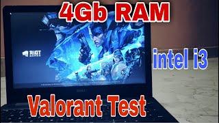 valorant gameplay test in 4GB ram !! intel core i3 !! AMD 2gb graphics!!