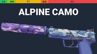 USP-S Alpine Camo - Skin Float And Wear Preview