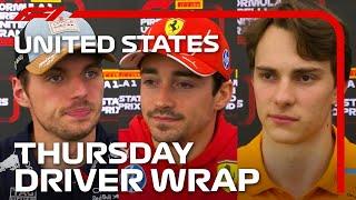 Thursday Drivers' Wrap | 2024 United States Grand Prix