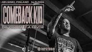 COMEBACK KID — Do Yourself A Favor (live@Ääniwalli Helsinki Finland 14.11.2024) one cam