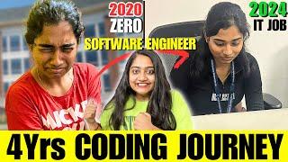 ShockingZero to IT JOB as FRESHER in 4YrsHow She Learnt CODING by Herself