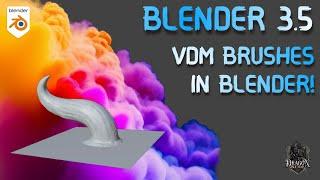 Blender 3.5 Tutorial - Create custom VDM brushes in Blender!