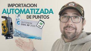 TOPOGRAFIA - IMPORTACION AUTOMATIZADA DE PUNTOS + CIVIL 3D | TOPOGRAFÍA | FRANK NUÑEZ