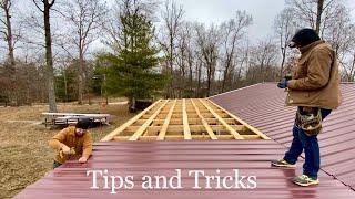 Installing a Metal Roof on my Lean-to