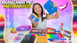 ORGANIZANDO MEU ESTOJO 2023 - MATERIAL ESCOLAR 2023