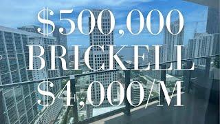 What $500,000 or $4,000 per month gets YOU in Miami | Brickell Reach condo, Brickell City Center