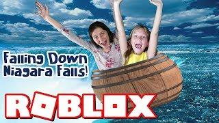 FALLING DOWN NIAGARA FALLS IN ROBLOX! | GAMER GIRL SISTERS PLAY LYRONYX AND HUNTRYS