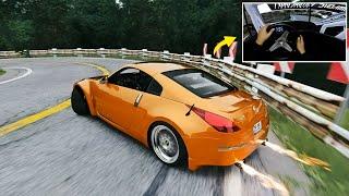 Nissan 350z Touge Drifting l (4K) Assetto Corsa Steering Wheel Gameplay