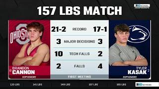 157lbs Penn State's Tyler Kasak vs. Ohio State Brandon Cannon | 2025 B1G Championship Match