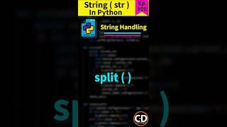 split ( ) function in python string - Python Short Series Ep. 108 #python #coding #programming