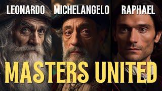 MASTERS UNITED: Leonardo, Michelangelo, Raphael as you've never seen them before.