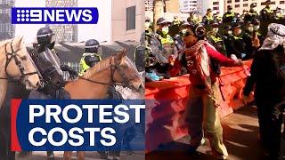 Melbourne weapon expo protests to cost taxpayers $30 million | 9 News Australia