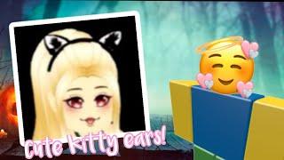 HOW TO GET CUTE KITTY EARS | ROYALE HIGH HALLOWEEN 2020 (READ DESC)