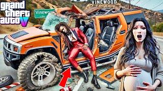 Franklin Clinton Got Into A Serious Car Crash-GTA 5 Real Life Mod Remastered Season 2 Episode 24