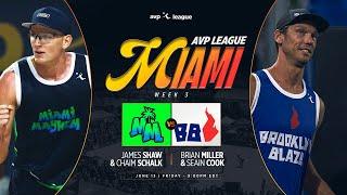 AVP LEAGUE WEEK 3 - MIAMI, FL | Miami Mayhem v Brooklyn Blaze – Men’s Match