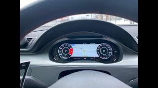 Virtual cockpit VW passat CC, Виртуальная приборная панель, Digital Cluster