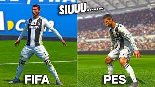 Cristiano Ronaldo SIUUU Celebration | FIFA vs PES (2015-2025)