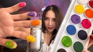 ASMR spit painting  you face